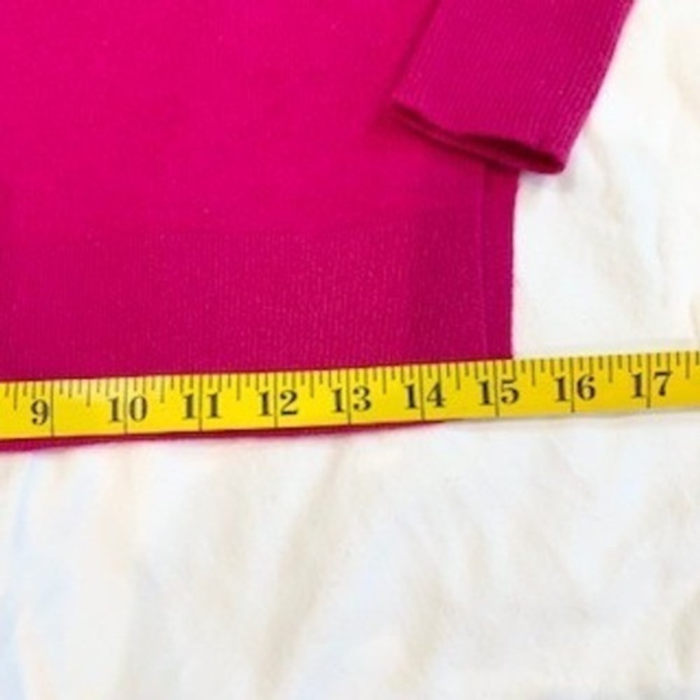Halogen Cashmere Sweater Womens Small Magenta Pink Crew Neck Long Sleeve Knit - Picture 6 of 14